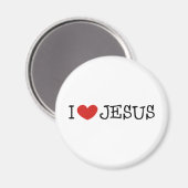 I Liebe Jesus Magnet (Vorderseite/Rückseite)