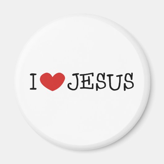 I Liebe Jesus Magnet (Vorne)