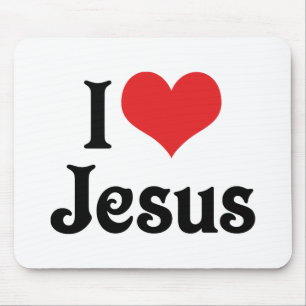 I Liebe Jesus Mousepad