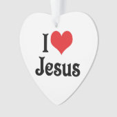 I Liebe Jesus Ornament (Vorderseite)