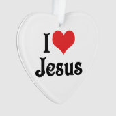 I Liebe Jesus Ornament (Vorderseite)