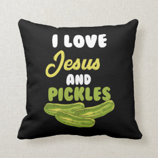 I Liebe Jesus & Pickles - Religiöse vegetarische A Kissen