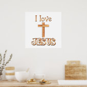 I Liebe Jesus Poster (Küche)