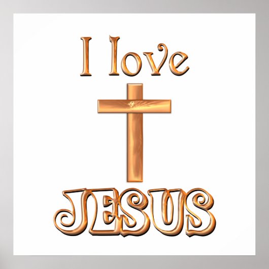I Liebe Jesus Poster (Vorne)