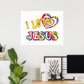 I Liebe Jesus Poster (Heimbüro)