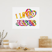 I Liebe Jesus Poster (Küche)