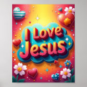 I Liebe Jesus Poster (Vorne)
