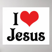 I Liebe Jesus Poster (Vorne)