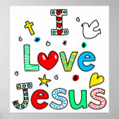 I Liebe Jesus Poster (Vorne)