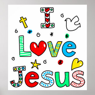 I Liebe Jesus Poster