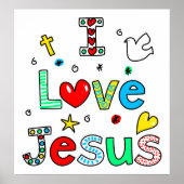 I Liebe Jesus Poster (Vorne)