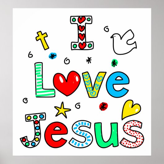 I Liebe Jesus Poster (Vorne)
