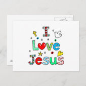 I Liebe Jesus Postkarte (Vorne/Hinten)