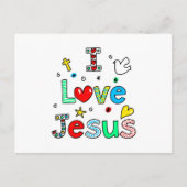 I Liebe Jesus Postkarte (Vorderseite)