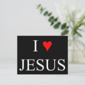 I Liebe Jesus Postkarte (Stehend Vorderseite)