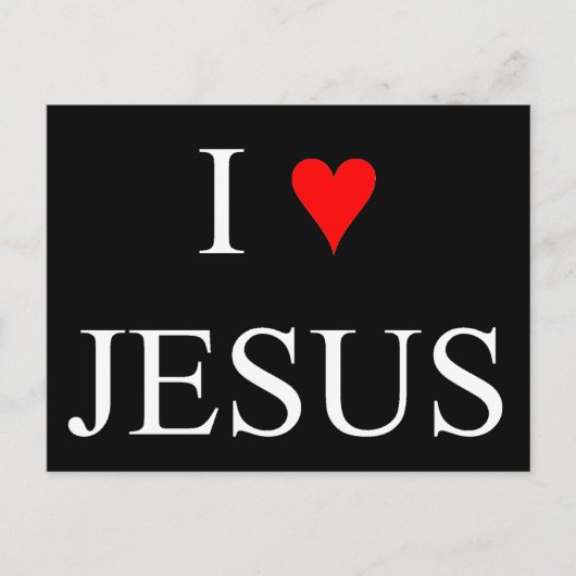 I Liebe Jesus Postkarte (Vorderseite)
