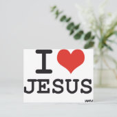 I Liebe Jesus Postkarte (Stehend Vorderseite)