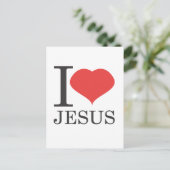 I Liebe JESUS Postkarte (Stehend Vorderseite)