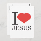 I Liebe JESUS Postkarte (Vorne/Hinten)