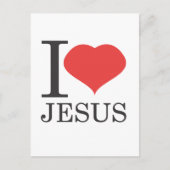I Liebe JESUS Postkarte (Vorderseite)