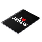 I Liebe Jesus - Pullover HoodieFeatures a red Notizblock (Linke Seite)