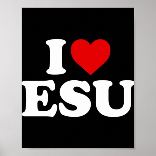 I Liebe Jesus - Pullover HoodieFeatures a red Poster (Vorne)