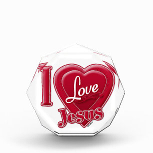 I Liebe Jesus Rotes Herz Fotoblock