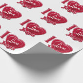 I Liebe Jesus Rotes Herz Geschenkpapier (Ecke)