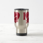 I Liebe Jesus Rotes Herz Reisebecher (Mittel)