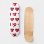 I Liebe Jesus Rotes Herz Skateboard (Vorderseite)