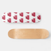 I Liebe Jesus Rotes Herz Skateboard (Horizontal)