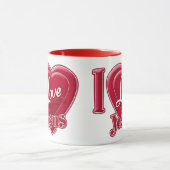 I Liebe Jesus Rotes Herz Tasse (Zentrum)