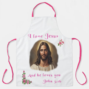 I Liebe Jesus Schürze