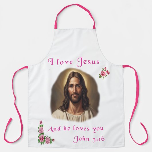 I Liebe Jesus Schürze (Vorderseite)