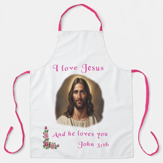I Liebe Jesus Schürze (Vorderseite)