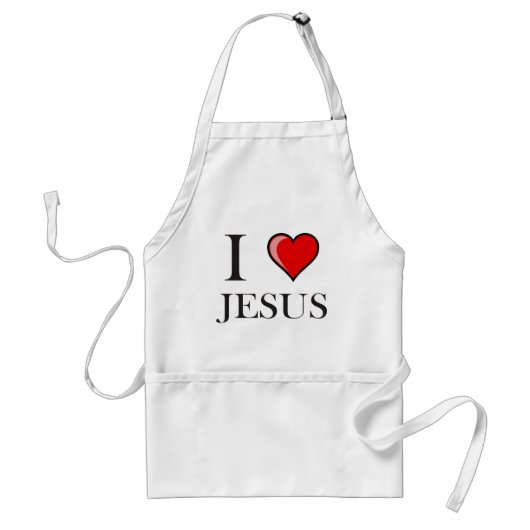 I Liebe Jesus Schürze (Vorne)
