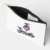 I Liebe Jesus Schwarz und Weiß Zubehörtasche (Offen)