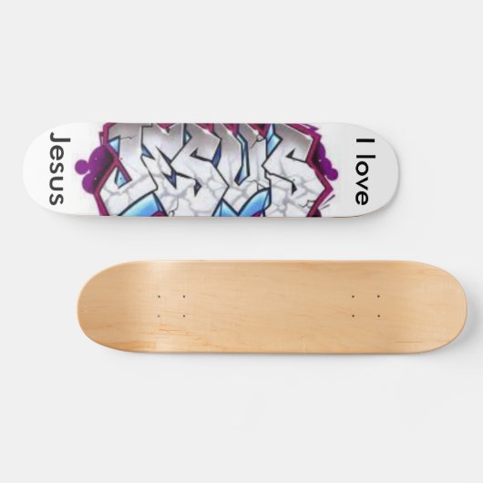 I Liebe Jesus Skateboard (Horizontal)