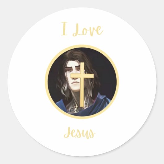 I Liebe Jesus Sticker (Vorderseite)
