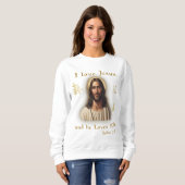 I Liebe Jesus Sweatshirt (Vorne ganz)