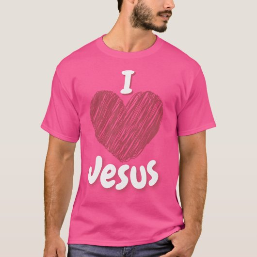 I Liebe Jesus T-Shirt (Vorderseite)