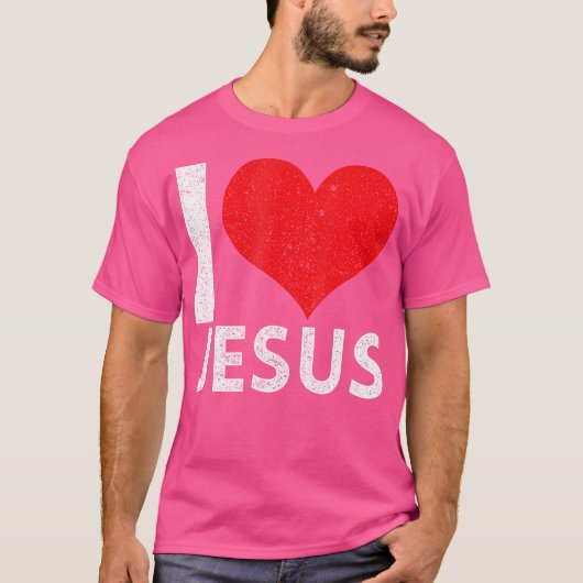 I Liebe Jesus T-Shirt (Vorderseite)