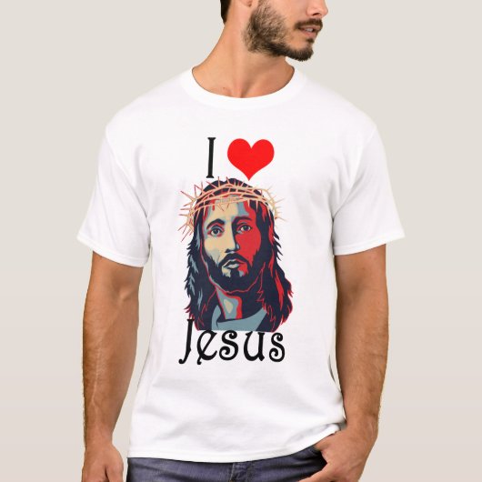 I Liebe Jesus T-Shirt (Vorderseite)