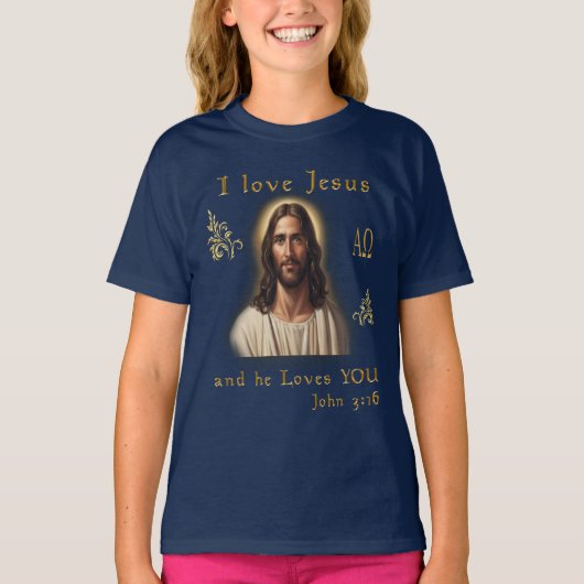 I Liebe Jesus T-Shirt (Vorderseite)