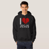 I Liebe Jesus T-ShirtSind Sie ein Patrioter Hoodie (Vorne ganz)