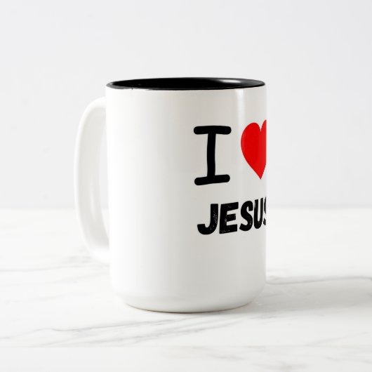 I LIEBE JESUS TASSE (Vorderseite Links)