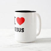 I LIEBE JESUS TASSE (VorderseiteRechts)