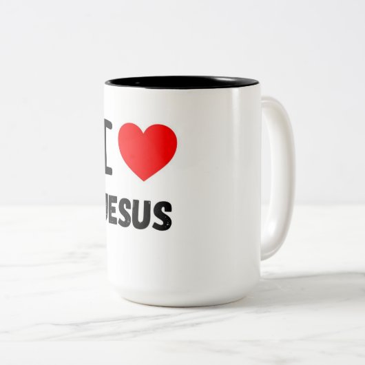 I LIEBE JESUS TASSE (VorderseiteRechts)