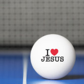 I Liebe Jesus Tischtennisball (Netto)