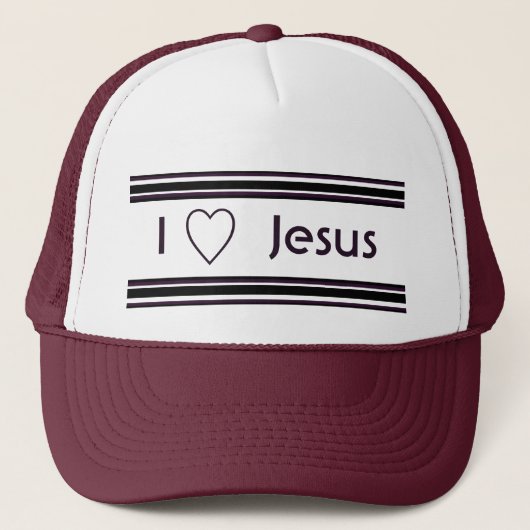 I Liebe Jesus Truckerkappe (Vorderseite)